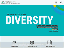 Tablet Screenshot of legalleadersfordiversity.com